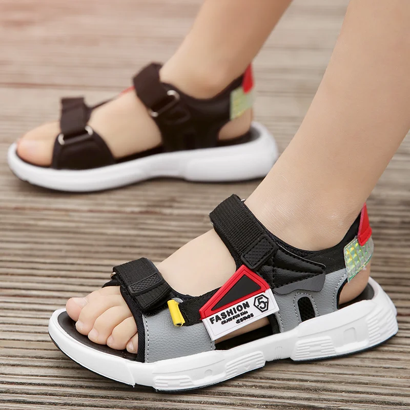 

Boys Brands Summer Sandals Children Soft Sole Beach Sandals Anti-slip Cozy Kids Sport Shoes Kids Sneakers Outdoor Sandals