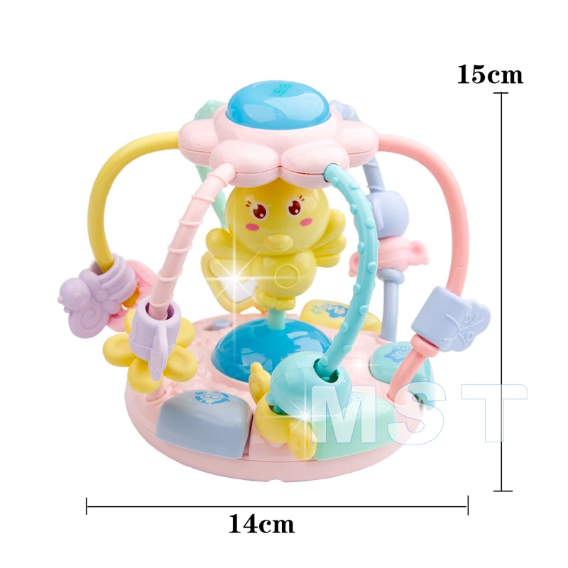 Ранний развивающий музыкальный грызунок детские игрушки с колокольчиком