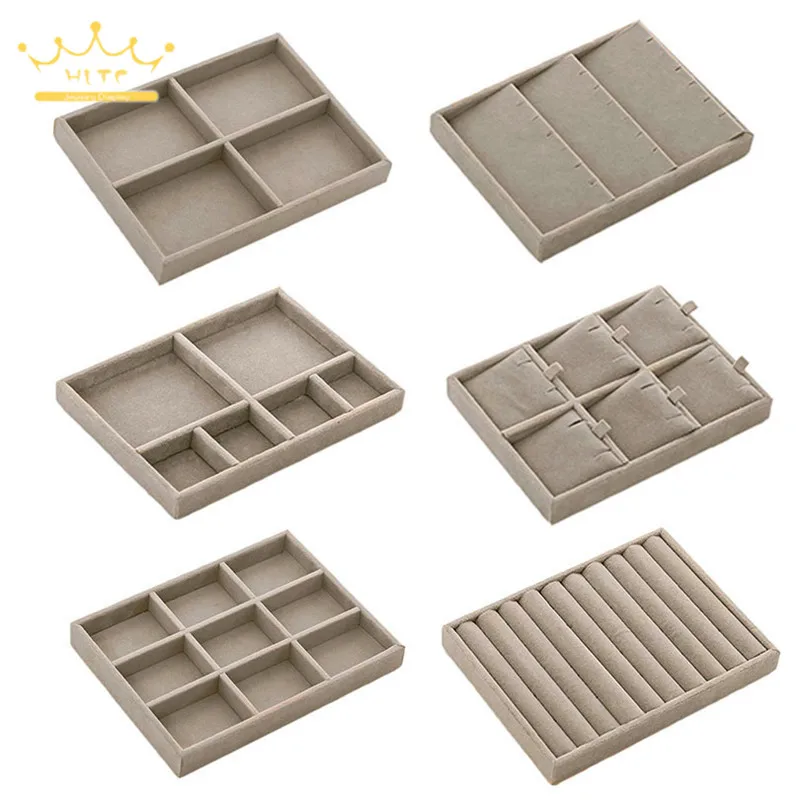 

Premium Velvet Drawer Combination Tray Jewelry Store Earring Ring Necklace Tray Jewelry Necklace Organizer Display