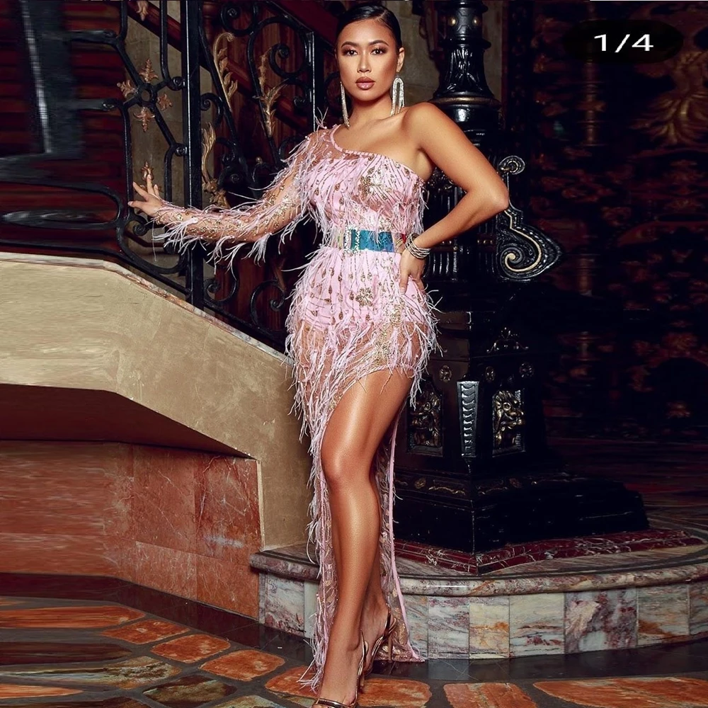 Женское Сетчатое платье на одно плечо белое бежевое черное сексуальное длинное