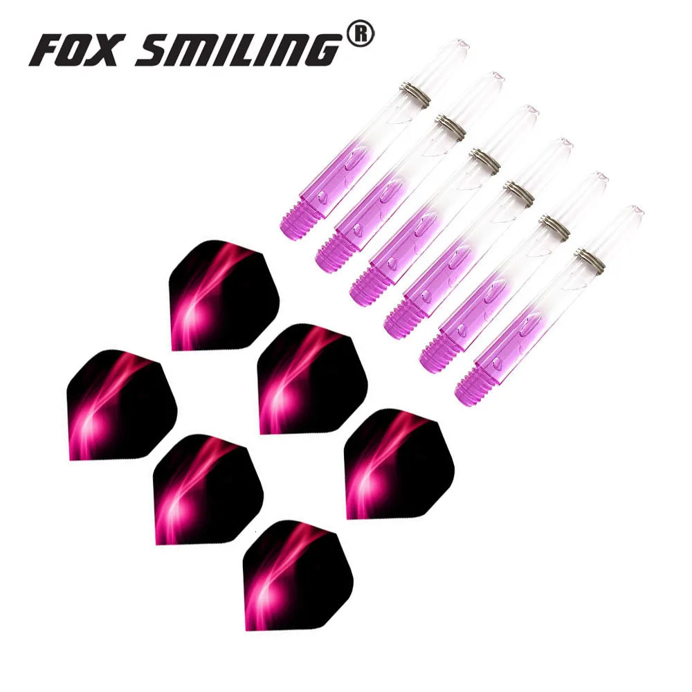 Fox Smiling 2BA 35 мм нейлон Дротика валы с Дротика s полеты дардо перо Листья набор красочные аксессуары для игры в дартс Дротика настольные игры