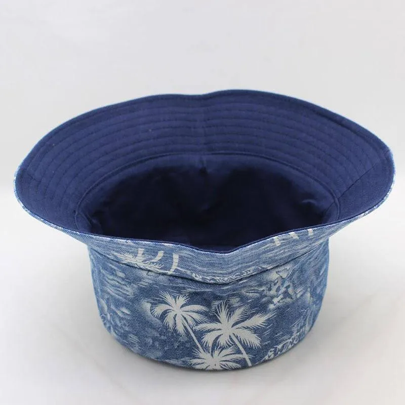 

2020 Trees Print Bucket Hat Fisherman Hat Outdoor Travel Hat Sun Cap Hats for Men and Women 263