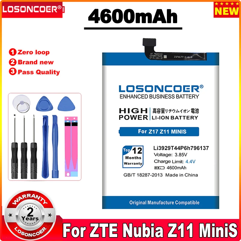 4600 мА/ч Li3929T44P6h796137 Li3827T44P6h726040 мобильный телефон Батарея для ZTE Nubia Z11 мини NX549J Z17 NX569H