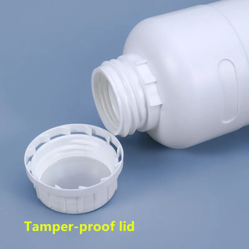 500 мл пустая круглая бутылка с крышкой из пищевого полиэтилена повышенной