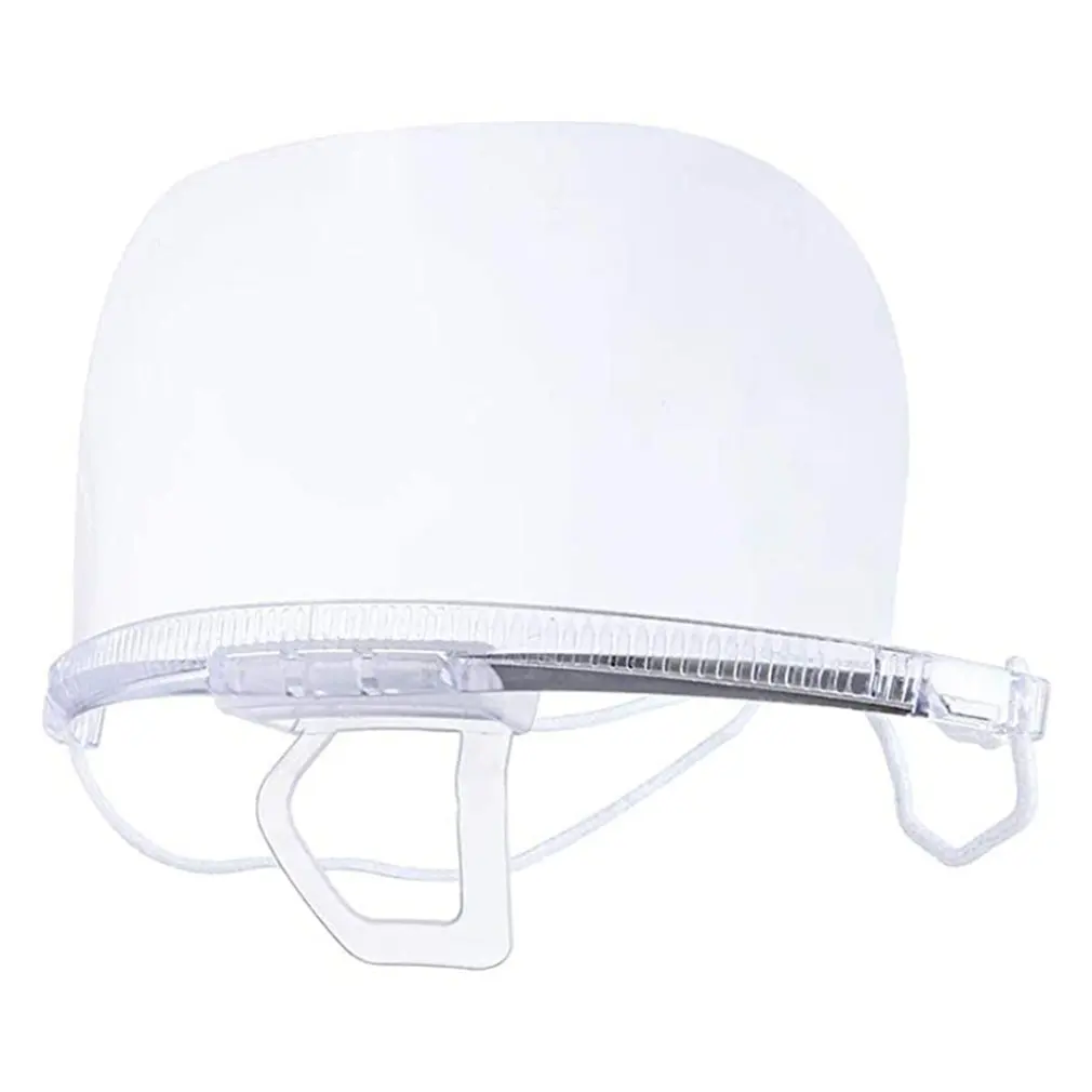 

10Pcs Recyclable Durable Use Hotel Kitchen Transparent Catering Mask Plastic Kitchen Restaurant Food Smile Mouth Masks