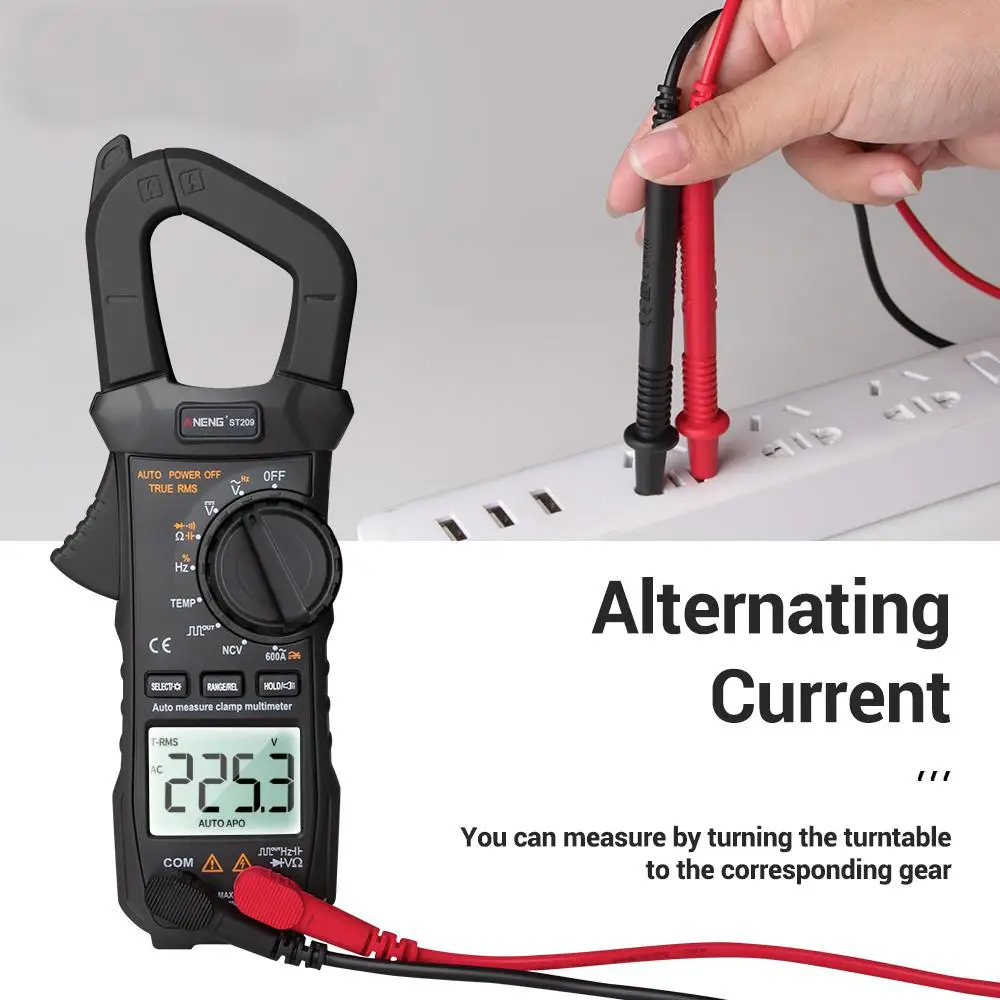 ANENG ST209 Digital Clamp Meter Multimeter 6000counts True RMS Mini Amp DC/AC Meters voltmeter 400v Automatic Range | Инструменты