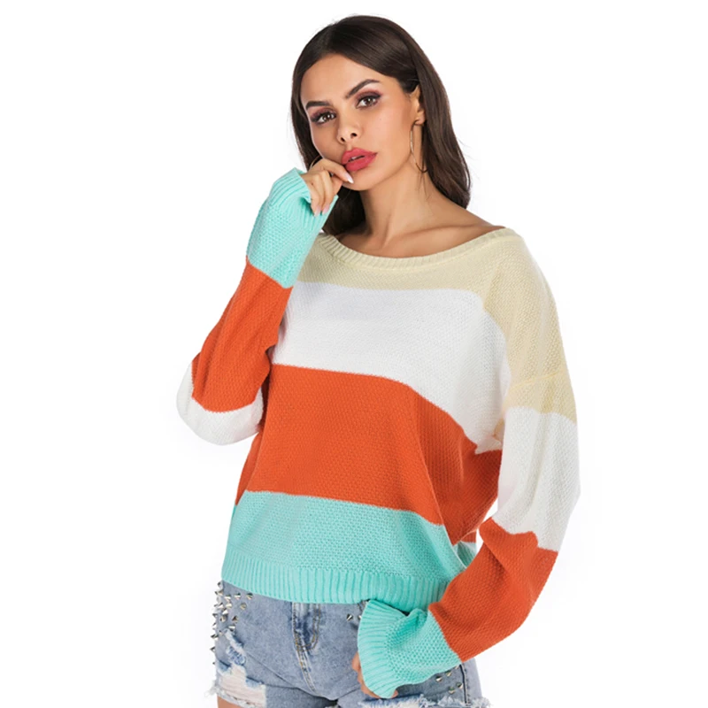 

Женский свитер с тонким сечением, осень 2021 г., новые стили, вязаный пуловер с круглым вырезом, топ с длинным рукавом, нижнее белье, джемпер