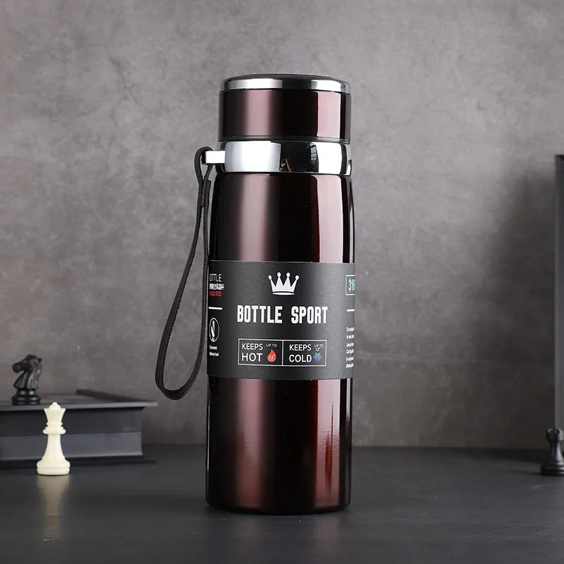 

New Style Sling Thermos Cup Home Portable Car Insulation Pot Outdoor Stainless Steel Sports Bottle High-quality Creativ Wate Cup