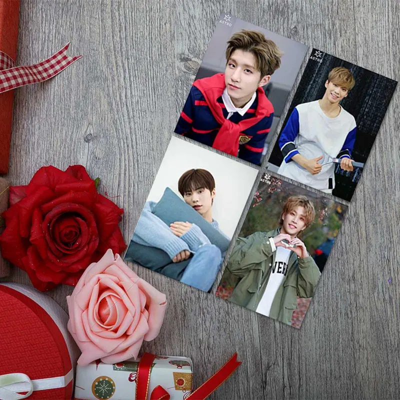 16 шт./компл. Kpop ASTRO мини-альбом синее пламя Фотокарточка карта души Persona альбом