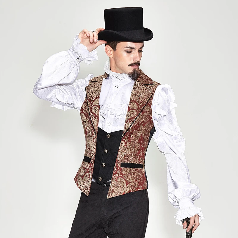 

Мужской жилет с V-образным вырезом, с пэчворком