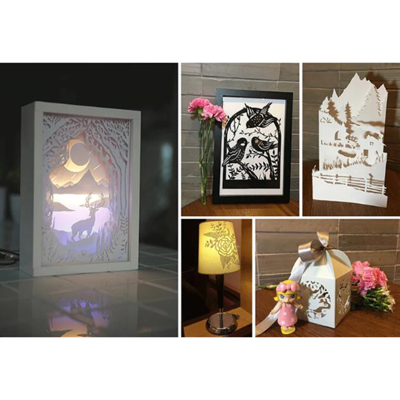 Бумага для резьбы книги diy ручной работы джунгли midsummer night резьба резки бумаги