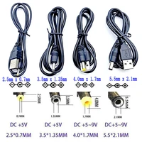 2pcslot usb 2 0 to dc power connector adapter cable 2 50 7 3 51 35 4 01 7 5 52 1mm usb charging cable line connector