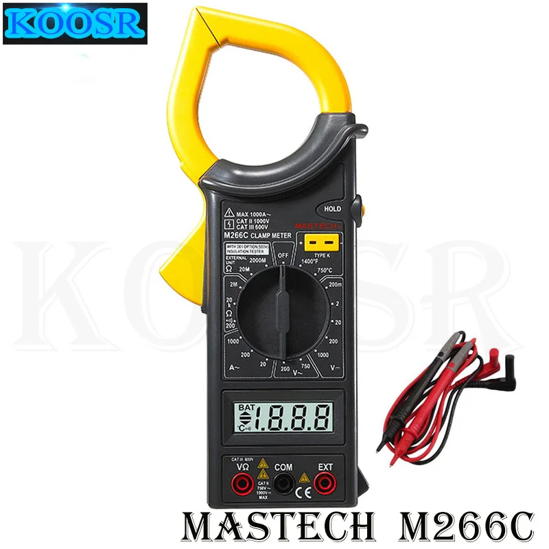 Цифровой токометр MASTECH M266C вольтметр Омметр переменный ток сопротивление