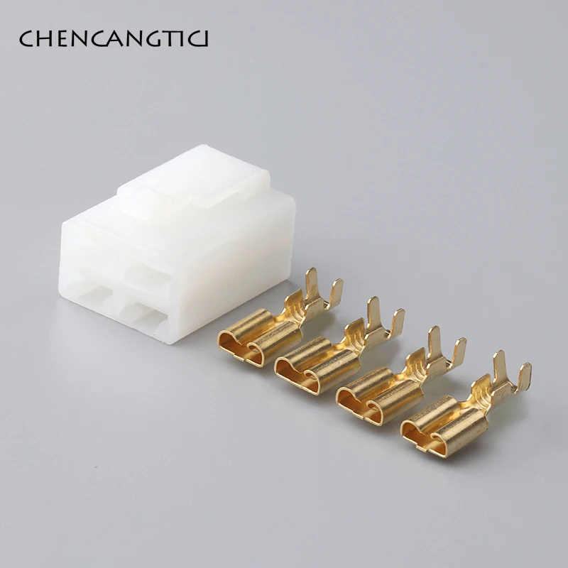 1 Набор 4 Pin негерметичный разъем авто Электрический жгут проводов кислородный