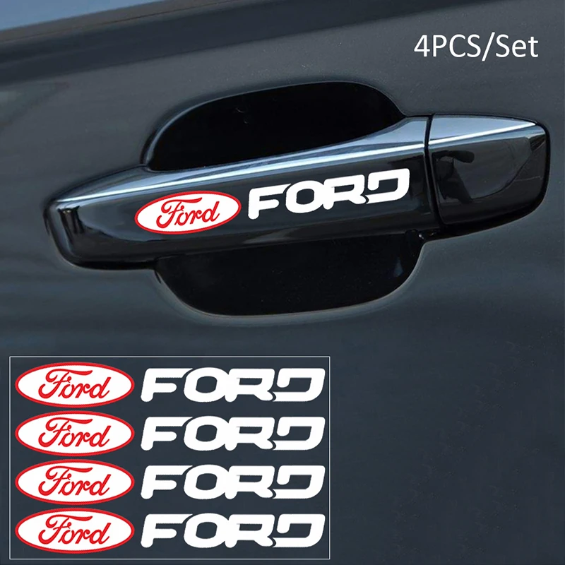 Car Door Hander Decal Protector Stickers for Ford Escape Focus 2 3 MK4 MK3 Fiesta Galaxy Mondeo Transit Ecosport Explorer | Автомобили и