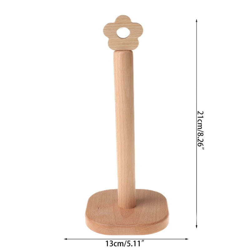 

Paper holder Paper roll holder Wooden Kitchen Roll Holder roll Stand Wood Kitchen Paper Towel Roll Holder