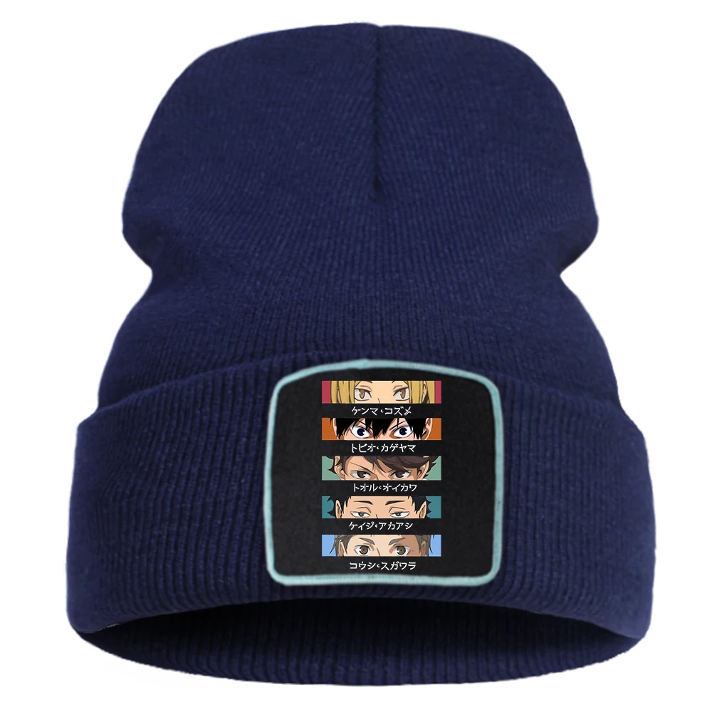 Шапка Haikyuu унисекс с креативным принтом спортивных глаз шапка в стиле хип-хоп