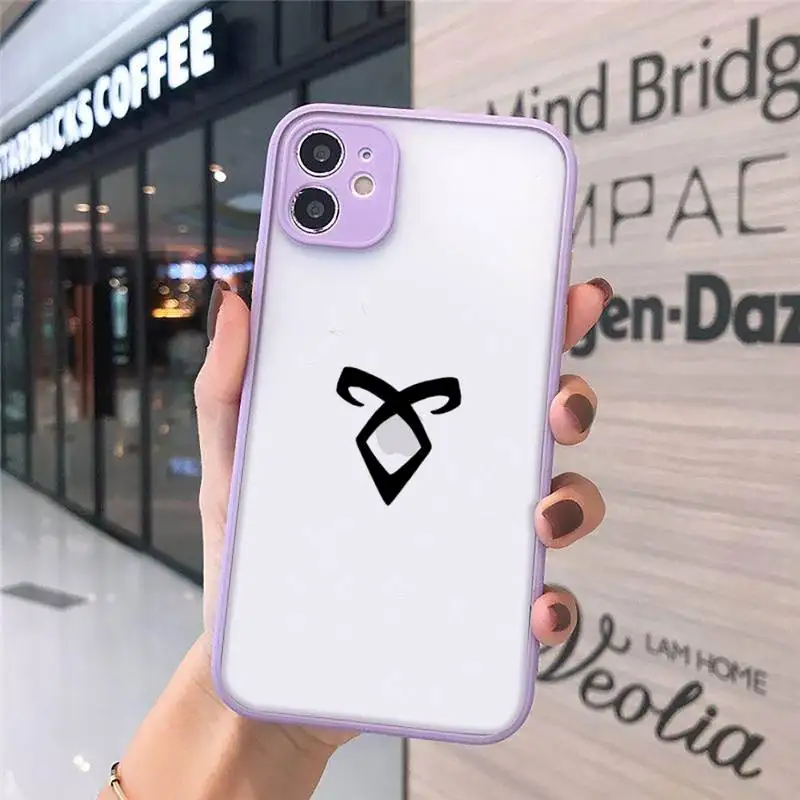 

Shadowhunters Phone Case Matte transparent For Purple iPhone 12 Mini 11 Pro XR XS Max 7 8 Plus X Back Cover