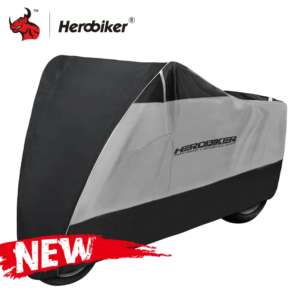 

Чехол для мотоцикла HEROBIKER, уличная Защита от УФ излучения, чехол для скутера, велосипеда, водонепроницаемый пыленепроницаемый чехол от дожд...