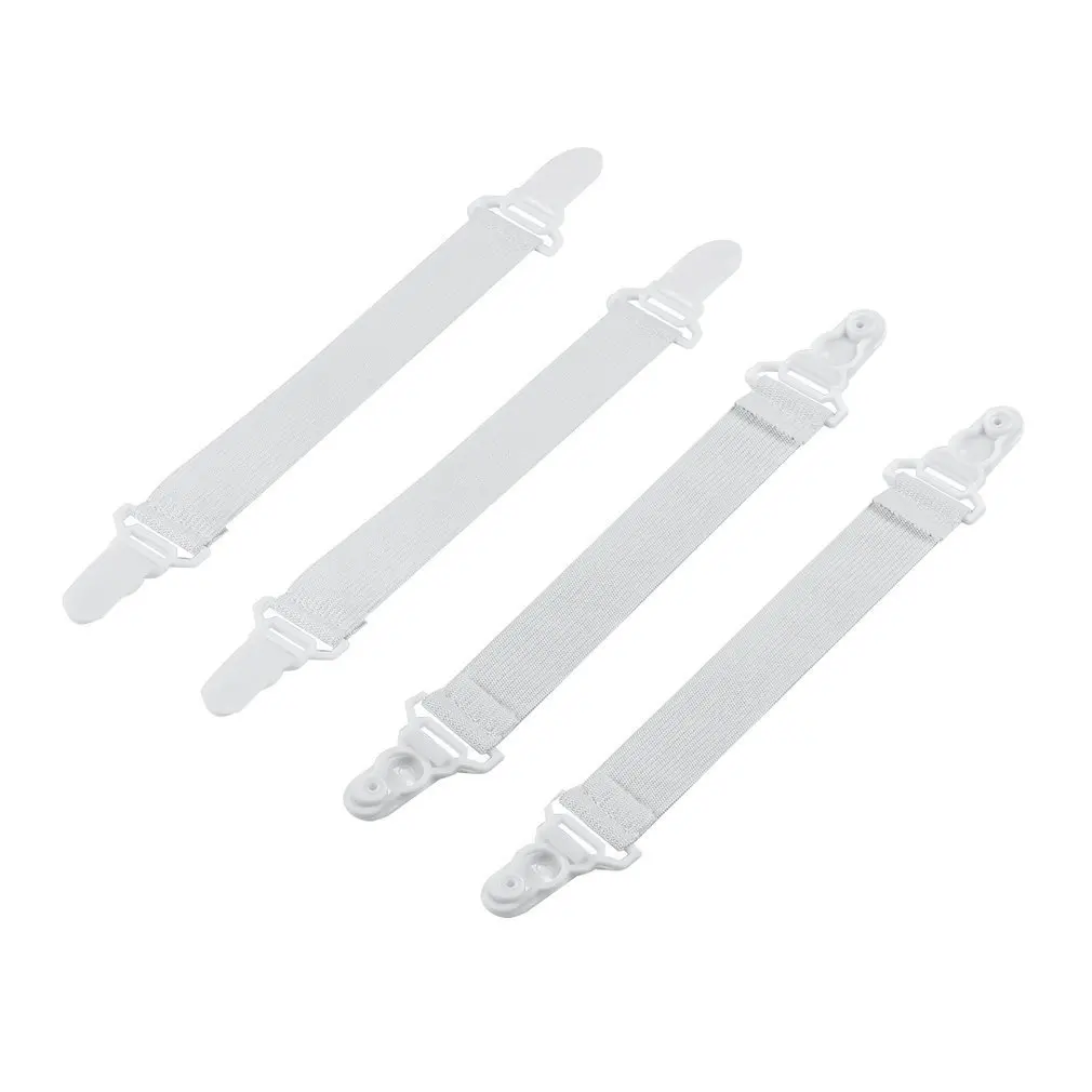 

4pcs Tablecloths Fixed Clips High Quality 4x20cm Bed Sheet Mattress Cover Blanket Grippers Clip Holder Fasteners Elastic Set Hot