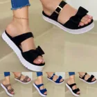 Женские шлепанцы; Сезон лето; Женские модные туфли без каблуков с бантом; Босоножки с открытым носком; На открытом воздухе; Удобные пляжные туфли Богемия плюс Размеры D21 #