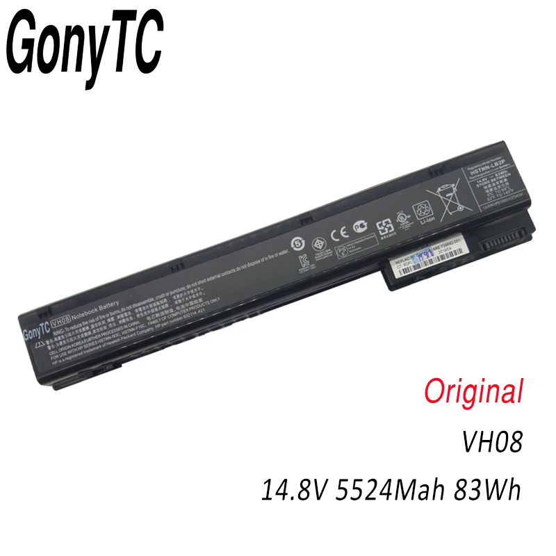 Black 14,8 v 83wh VH08 VH08XL аккумулятор для ноутбука HP EliteBook 8560 Вт 8760w 8570w 8770w HSTNN-IB2P HSTNN-LB2P HSTNN-F10C - Цвет: Black