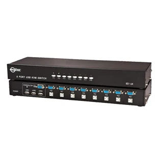 Коммутатор VGA 8-in-1-out KVM переключатель 8-in-out 8-Порты и разъёмы USB блок главного