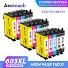 Aecteach новый для Epson 603XL 603 T603XL чернильный картридж t603 Expression Home XP-3100 XP-4100 XP-2100 XP-2105 XP-3105 XP-4105