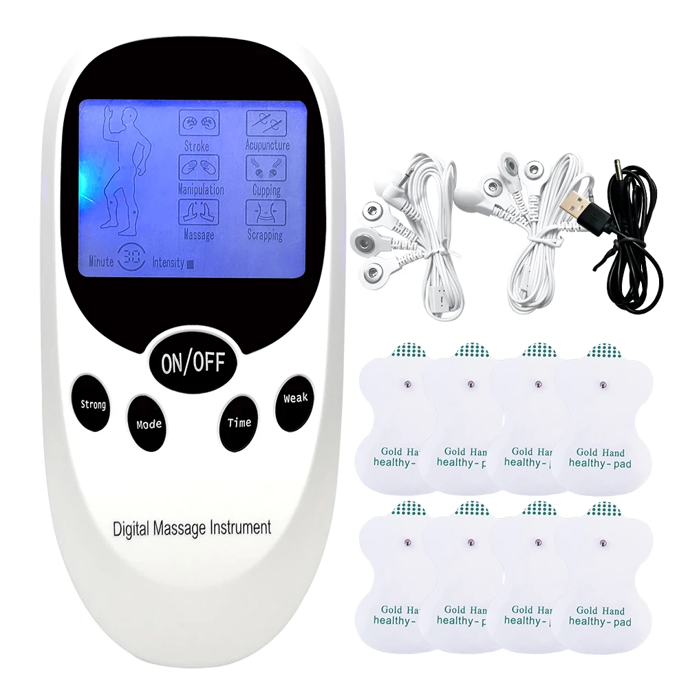 

6 Mode EMS Electric Tens Machine Acupuncture Body Massage Digital Therapy Massager Pulse Muscle Stimulator Electrostimulator