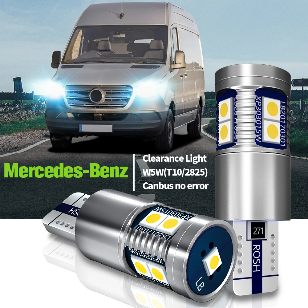 Светодиодные парковочные огни W5W T10 Canbus для Mercedes Benz Sprinter B901 B902 B906 B907 B910 B903 B904 B905 B909