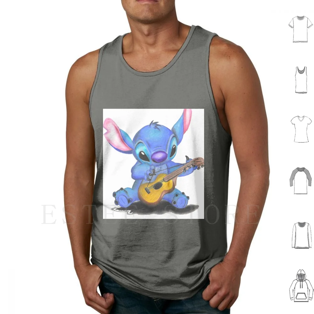 

Синие хлопковые майки Лило