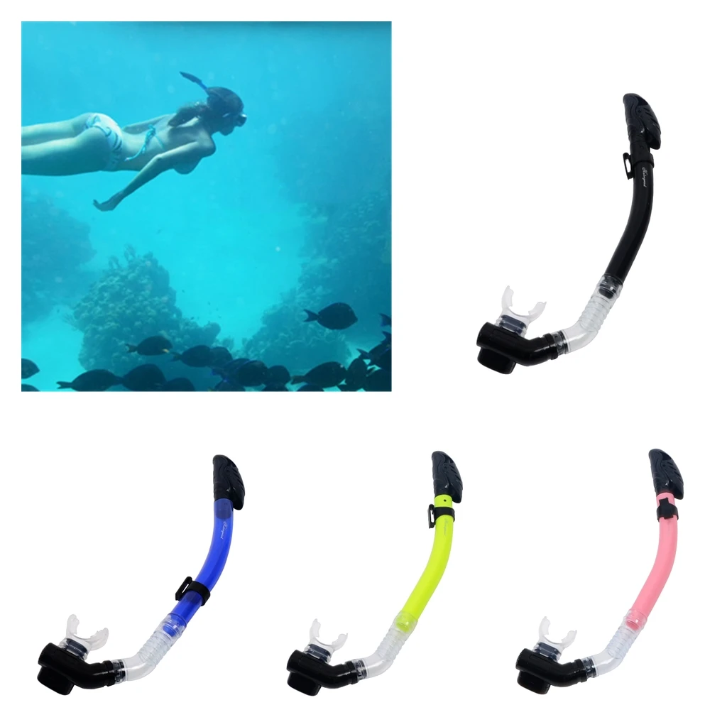 Многоцветный полный сухой трубка с удобным силиконовым мундштуком и запорным