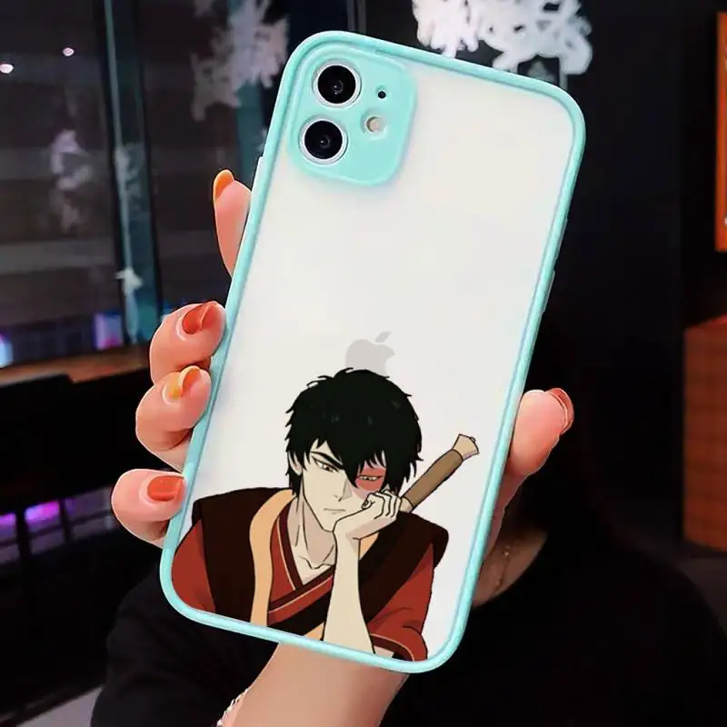 

Avatar the Last Airbender luxury Phone Cases shell matte transparent For iphone 7 8 11 12 plus mini x xs xr pro max cover