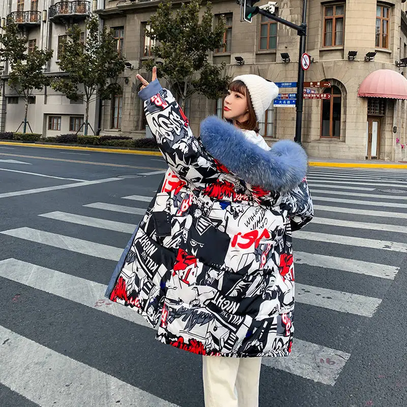 Женская куртка в стиле панк большого размера новинка 2019 года женские зимние