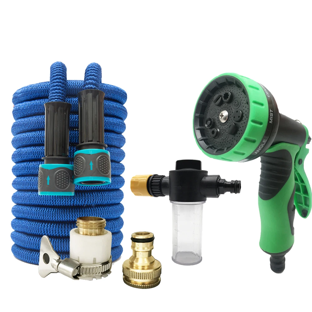 Садовый шланг для мойки автомобиля растягивающаяся водопроводная труба