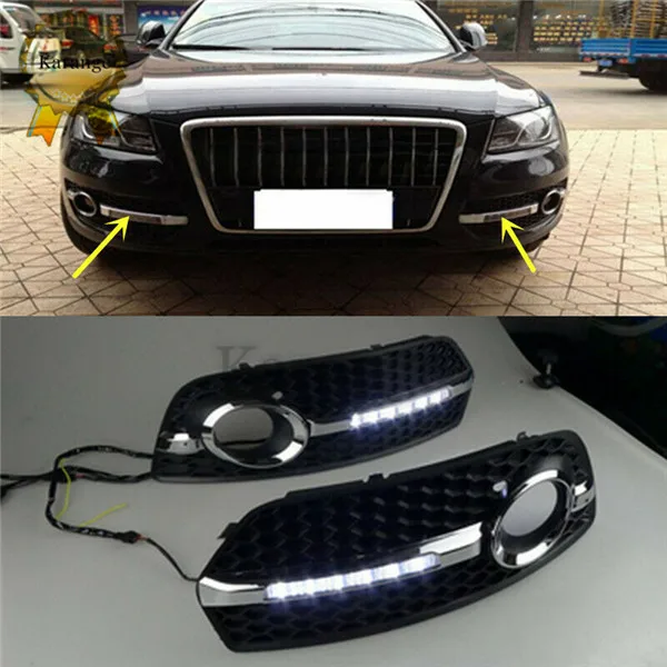 Стайлинг автомобиля для 2008 2009 2010 2011 2012 Audi Q5 светодиодный s DRL