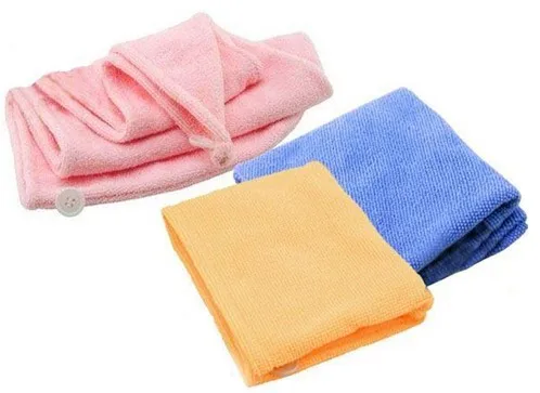 

Microfiber Bath Towel Hair Dry Quick Drying Lady Bath towel soft shower cap hat for lady man Turban Head Wrap Bathing Tools