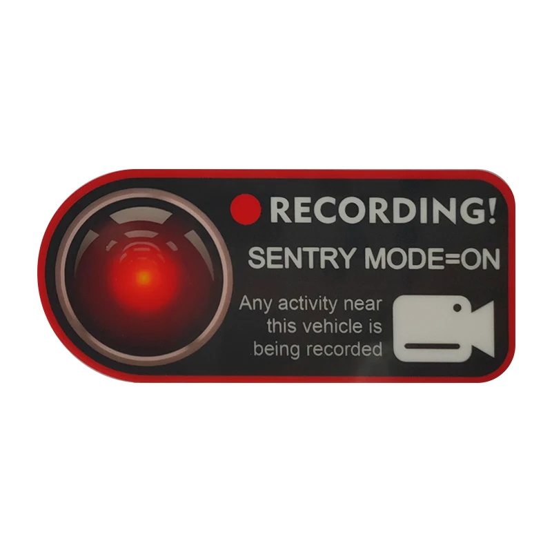 

Car Sentry Mode Recorder Static Sticker Recording Reminder Interior Window Sticker Modified For Tesla Model 3 X S Y Accessories