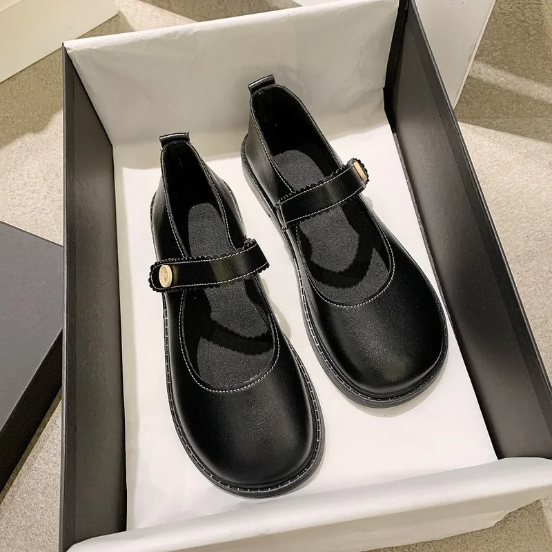 

Jk Uniform Shoes Japanese Students Buckle Mary Jane Small Leather Shoes Female Plus Size Special Women's Shoes Trend