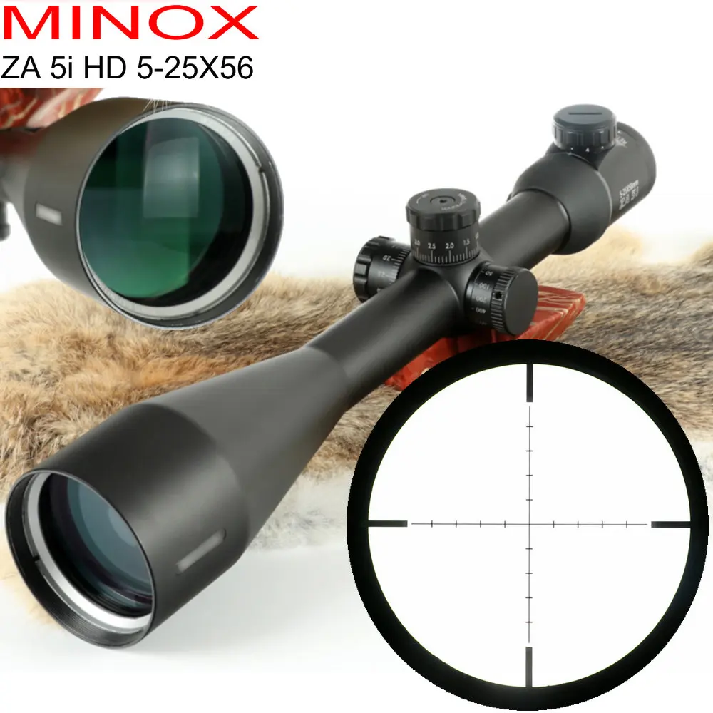 MINOX ZA 5i HD 5-25X56 SF тактический прицел винтовка air red dot страйкбольные тактические винтовки Снайперский оптический прицел охотничьи прицелы