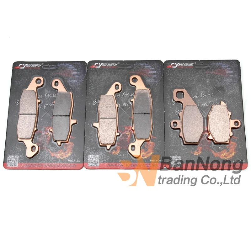 Передние и задние тормозные колодки для мотоцикла комплект дисков KAWASAKI ER6F EX650 ER6N