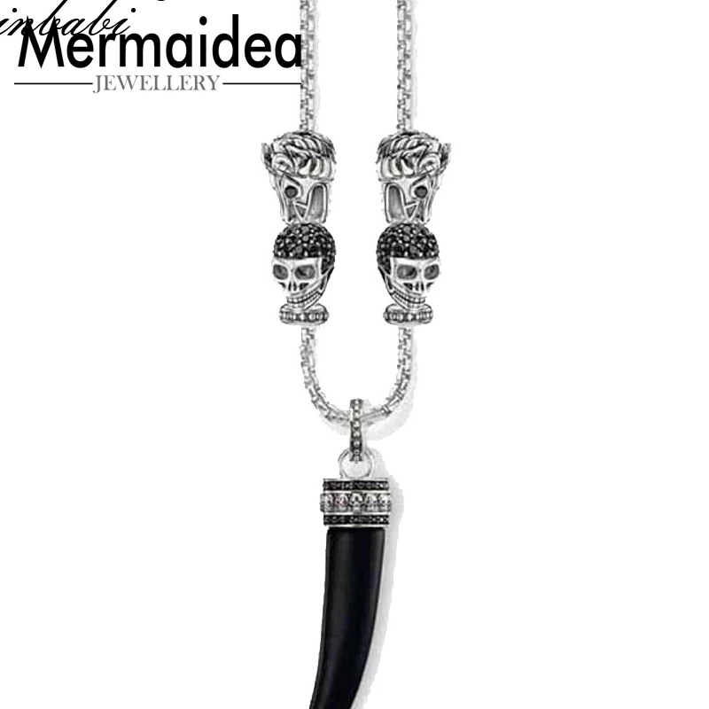 Ожерелье с тигровым зубом модный подарок для женщин и мужчин бусины мятежника