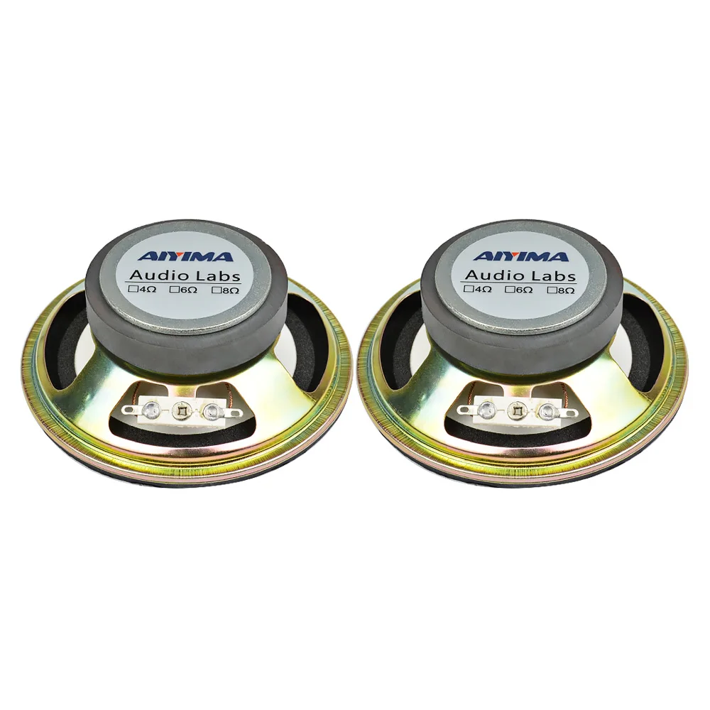 AIYIMA 2 шт. 4 дюймовый аудио стерео динамик драйвер Ом 5 Вт мультимедийная Колонка