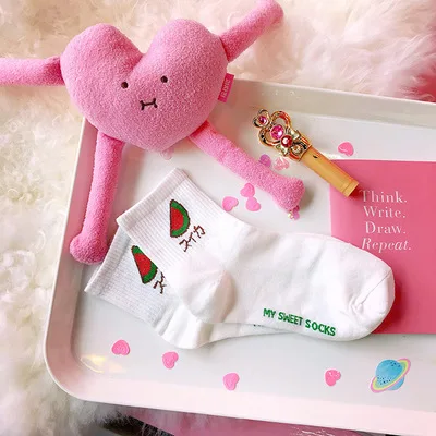 19 Epous, модные милые короткие носки женские Харадзюку с милым рисунком, короткие носки хипстерские носки для скейтборда - Цвет: 19