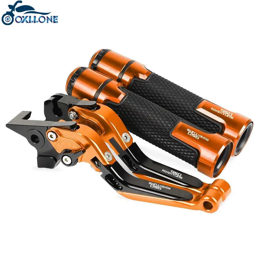 

950AdventuRe 03-06 Motorcycle CNC Brake Clutch Levers Handlebar knobs Handle Hand Grip Ends FOR 950AdventuRe 03 04 05 06