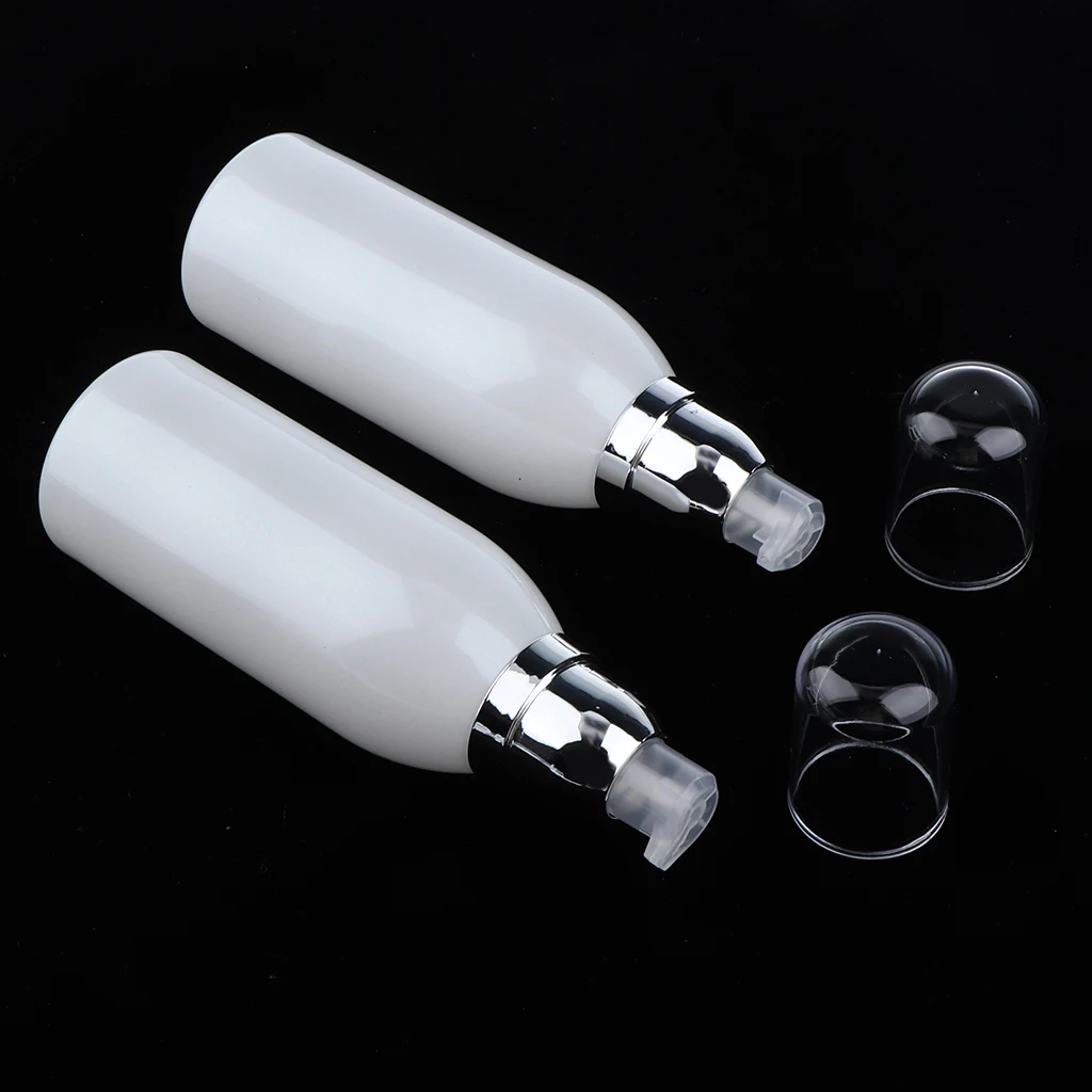 2 шт./компл. пустые стеклянные лосьоны косметические бутылки с кремом для лица