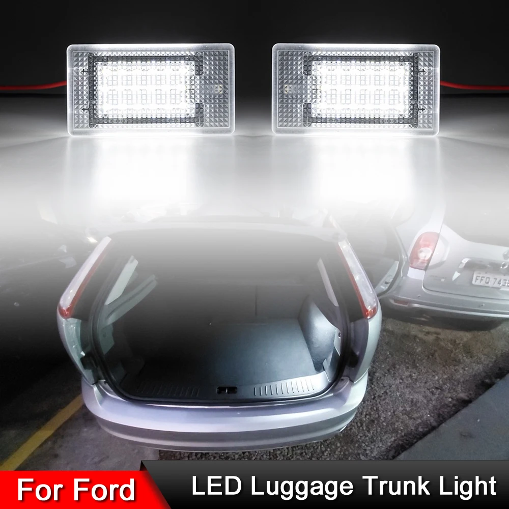 For Ford Mondeo MK4 MK5 Sierra Fiesta Focus Puma Escort Fusion C-Max Granada High Brightness White LED Luggage Trunk Light