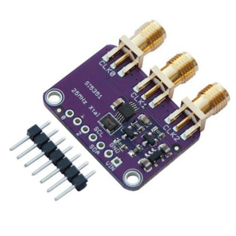 10 шт. DC3V-5V CJMCU-5351 Si5351A Si5351 I2C генератор часов Breakout Board модуль сигналов часы 8 кГц-160