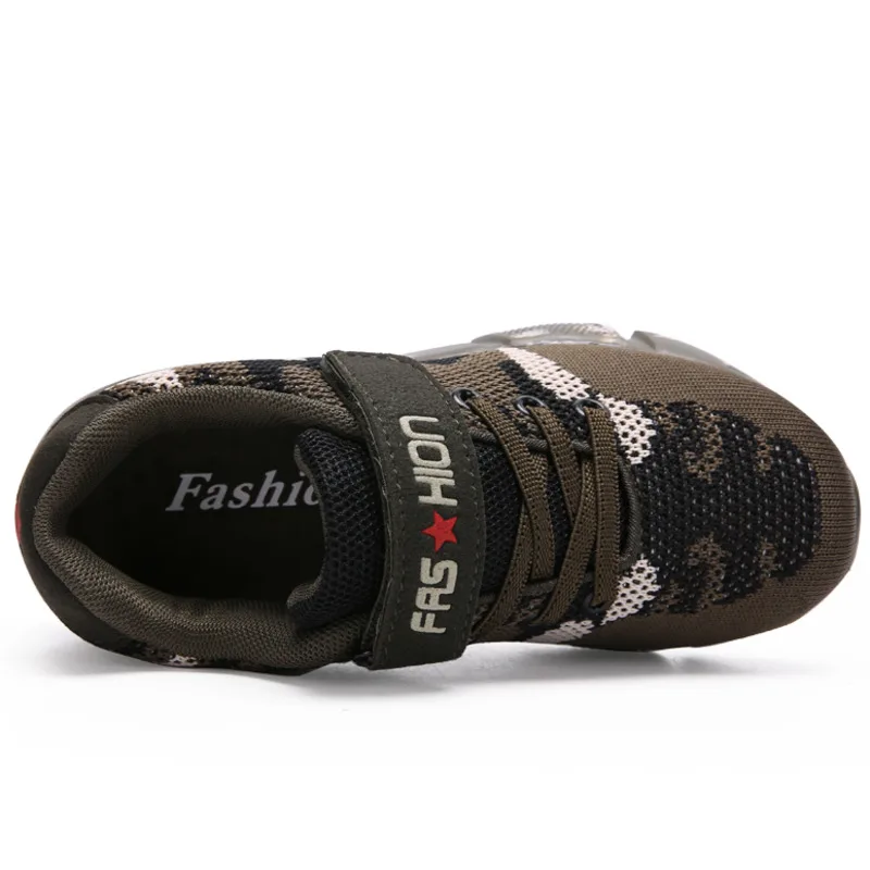 Новинка детская обувь кроссовки для мальчиков камуфляжные детские армейский