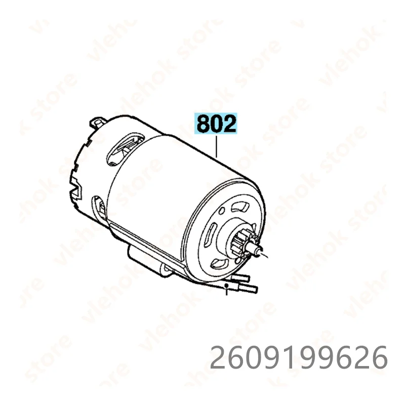 Двигатель постоянного тока 14 4 В 18 в для фотоэлементов BOSCH 2609199626 Cordl Perc винт